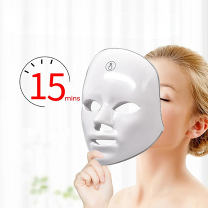 Masque LED 7 Couleurs LumiDerma – Soin Visage Anti-Âge & Anti-Imperfections